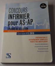 Concours infirmier pour AS-AP - concours IFSI 2018 - livre