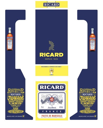 Stickers dartcab ricard jeu - dartcab,