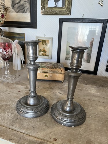 Beaux bougeoirs anciens - beaux,