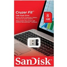 Clé USB 8 Go Gb SANDISK réf. Cruzer Fit - Existe aussi en version 16 32 64 Giga
