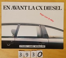 CITROEN CX DIESEL 25 D/ PALLAS/ LIMOUSINE Prospectus Fr 6 pages 6/1982