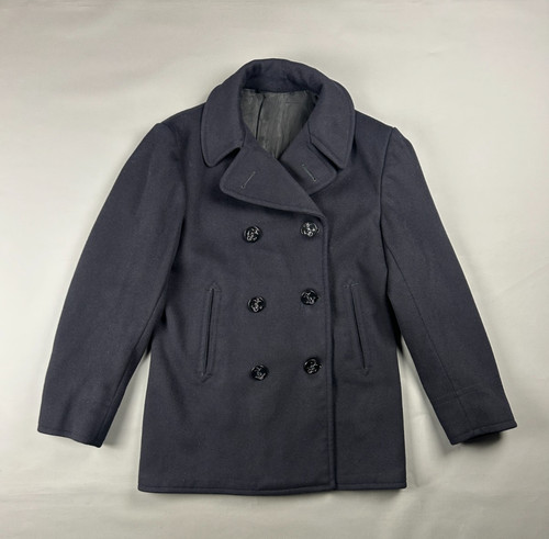 Vintage navy pea coat - pea,