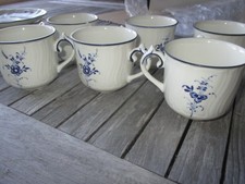 Villeroy et Boch.  VIEUX LUXEMBOURG : 6 TASSES ET SOUS TASSES A CAFÉ.