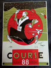 Emaillerie Belge - Plaque émaillée - 11e Course de l'escalade à Genève -  (1988)