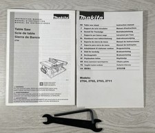 Makita Table Saw #2704 Wrench