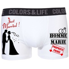 Caleçon boxer homme - Mariage