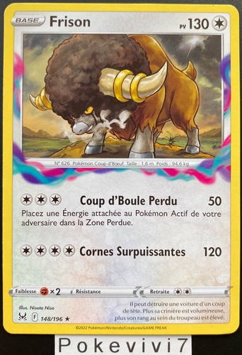 Carte pokemon frison 148 - frison, 148/196