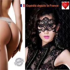 Masque de Dentelle Sexy Lady Noir Dentelle Masque Catwoman Halloween loup
