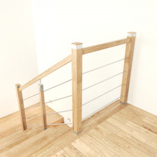 Garde Corps En Chêne Bois Collé Balustrades Main Courante Poteau Chêne Design2