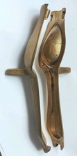 NO SHIPPIN USA ANCIEN MOULE A CUILLÉRE BRONZE XVIII XIX ANTIQUE SPOON MOLD BRASS
