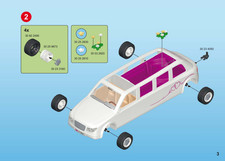 PLAYMOBIL pièce détachée pour compléter la Limousine de Mariage Voiture 9227, TB