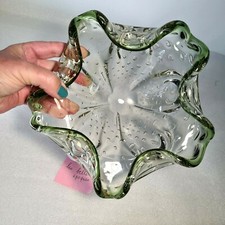 🔅 coupelle, vide poches en verre Murano bullé