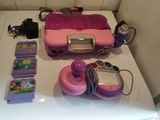 Console De Jeu V-Tech V-Smile Rose + 3 Jeux Fonctionne
