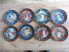Lot de 8 assiettes russes