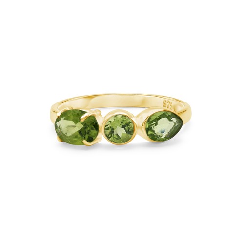 Bague péridot naturel - , 3