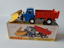 DINKY TOYS FORD D800 Snow Plough et Tipper Truck (439) avec boite en TTBE