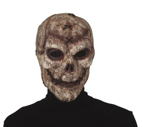 épouvantail masque latex jute - latex,