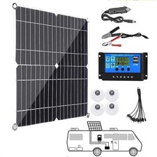Panneau Solaire Souple 200W 12V Monocristallin + Contrôleur 10-100A
