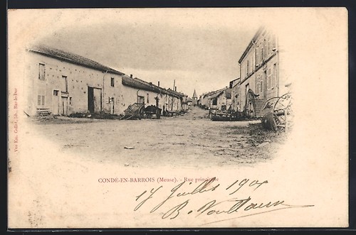 Cpa condé barrois rue - cpa, condé-en-barrois,