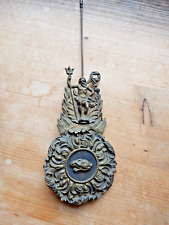 Ancien balancier horloge pendule a colonne