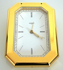 Réveil / Pendule à Poser Quartz - Rectangle - Laiton Doré - Jaccard