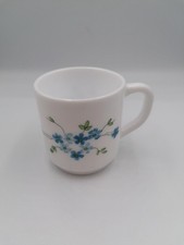 ARCOPAL - Tasses à café  -  myosotis Veronica - années 1970 - VINTAGE 