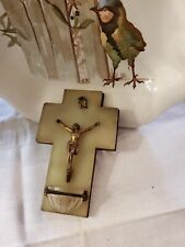 CRUCIFIX BENITIER VINTAGE  EN MARBRE