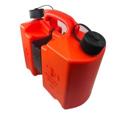 Bidon Combi 5L pour Huile Carburant et Chaîne avec Porte-Outils Intégrés