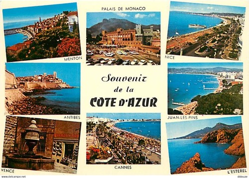 Carte postale alpes - carte,