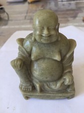  Magnifique  Bouddha en pierre jade hauteur 8 cm poids 300grs 