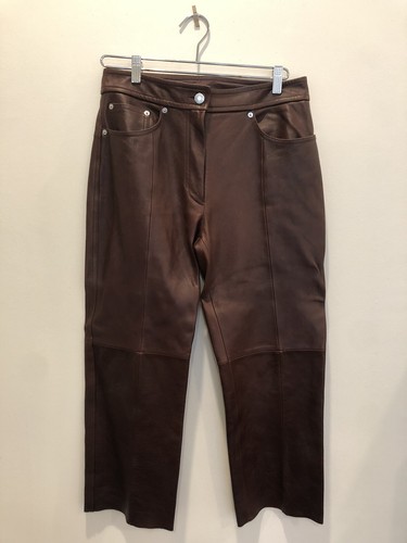 Helmut lang leather - pants, red