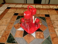 SERVITEUR DE TABLE VALIRA   HUILE VINAIGRE  SEL&POIVRE