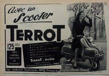 publicité  papier   scooter