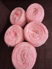 Lot de 5 Pelotes Tons Roses et Blancs (375g)