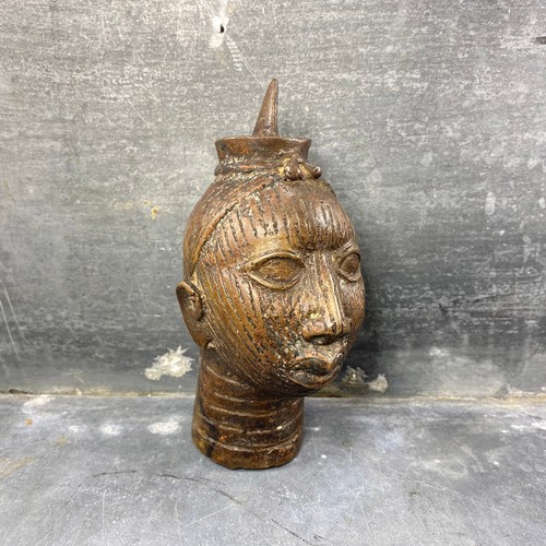 Tête bronze ifé - bronze, d’ifé