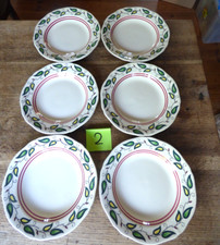 rare série de 6 assiettes