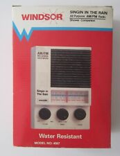 Radio De Douche Résistant À L'Eau AM / FM Windsor Singin In The Rain Neuf