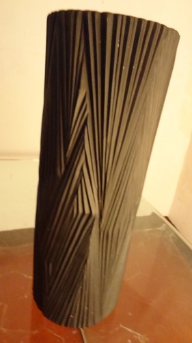 Grand vase porcelaine noire - grand, en