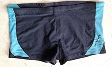 MAILLOT DE BAIN (noir)respirant pour hommes, Boxer,slip, Sunga, culotte plage(3)