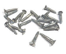 20 x Vis bois tete fraisee fendue acier 3x16