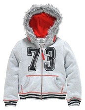 Haut gris zippé fille avec