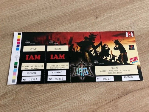 Iam ticket concert - de, complet