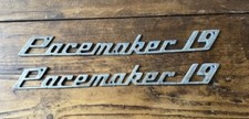 Vintage Emblème Logo Alu Aluminium PACEMAKER 19 Pour Bateau for Boat Yacht