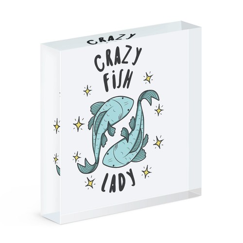 Fou poisson femme stars - fou,