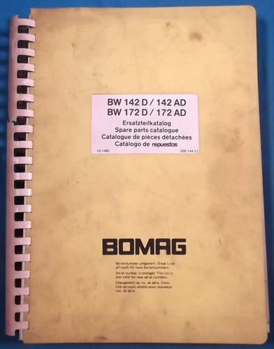 Bomag 142d 142ad bw - bomag, bw-172d