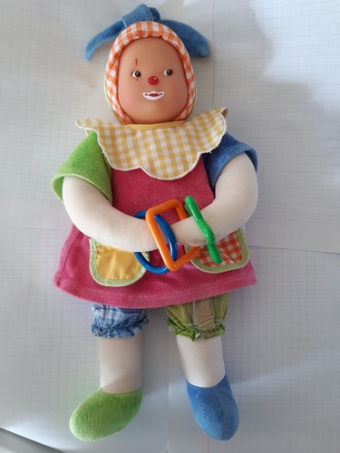 Doudou poupée clown lutin - /poupée,