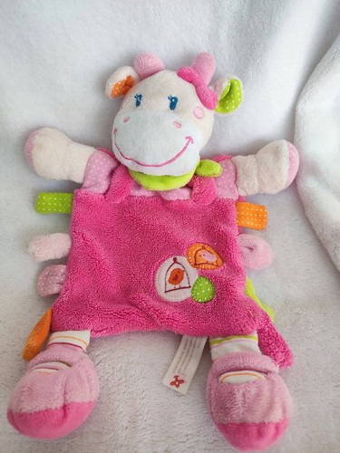 Doudou peluche plat - doudou, vache