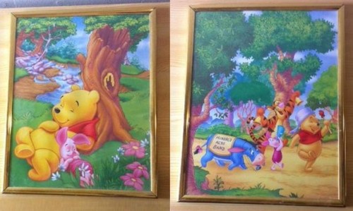 Cadres sous verre winnie the - 2,