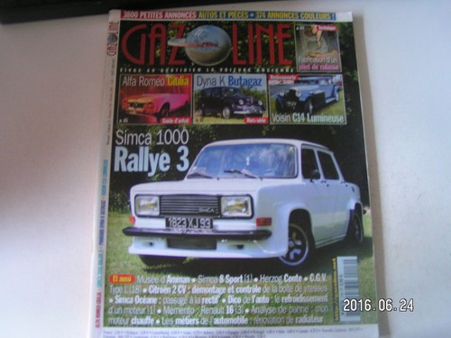 Gazoline 116 simca 1000 - gazoline,