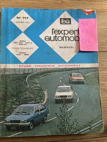 Revue technique simca 1307 - technique,